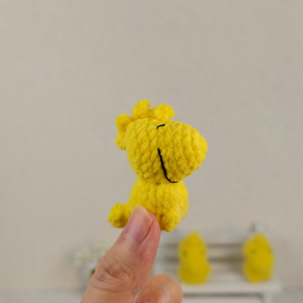 Handmade Amigurumi Crochet Woodstock Plushie